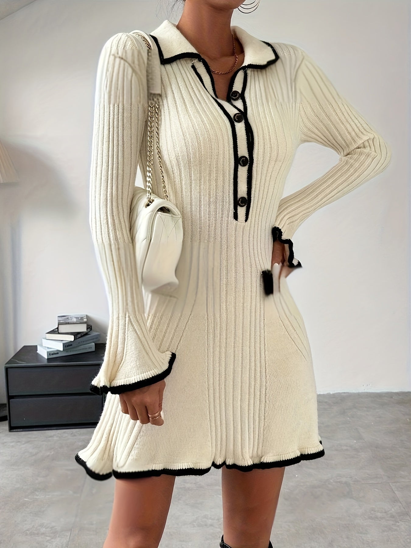 Amaia | Abito in maglia con rouches